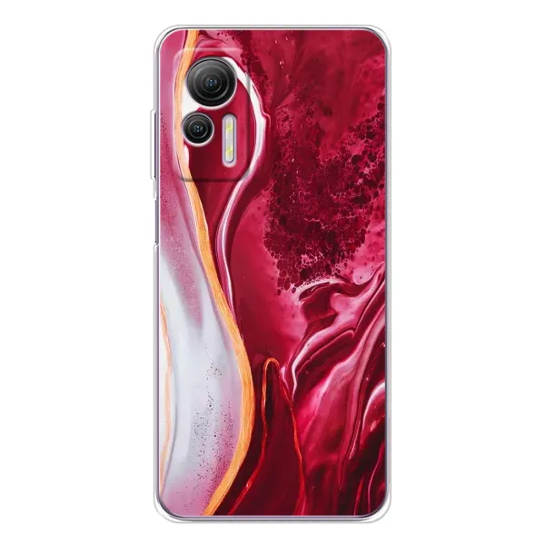Чехол с принтом «Мрамор красный» для Ulefone Note 14