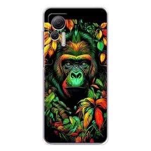 Чохол з Мавпами Ulefone Note 14 - (AlphaPrint) (Мавпа в квітах)
