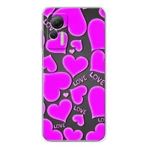 Чехлы для любимой на Нот 14 (VPrint) (Pink hearts)
