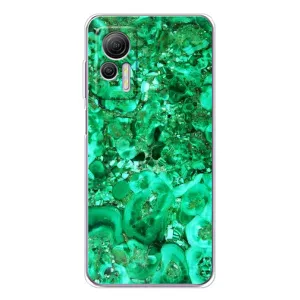 Мраморний чехол на Ulefone Note 14 (VPrint) (Салатовий Мрамор)