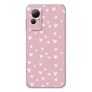 Чохол з розовим принтом для Ulefone Note 14 (Сердечки на рожевому)