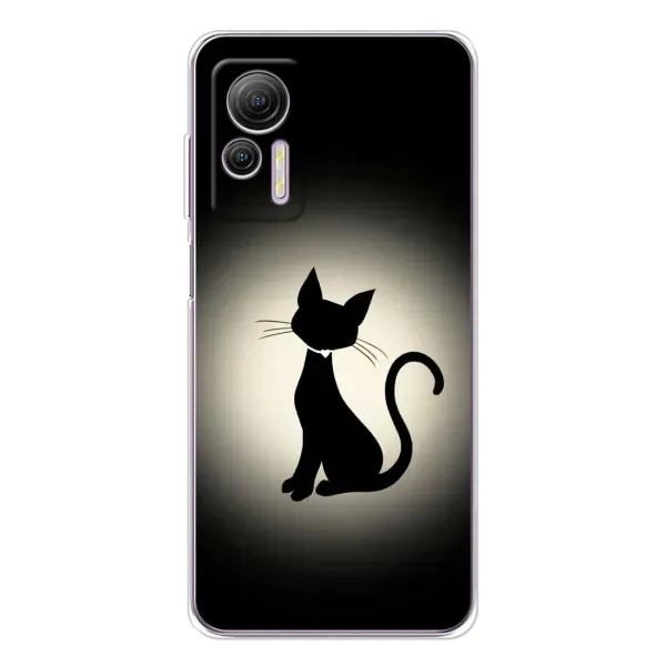Чохол з принтом «Силует котика» для Ulefone Note 14