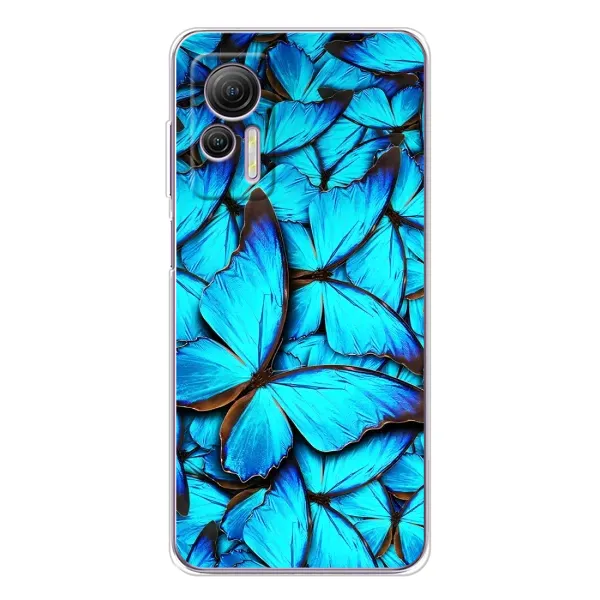 Чохол з принтом «Сині метелики» для Ulefone Note 14