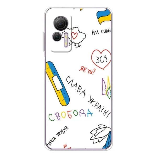 Чехол с принтом «Стикер» для Ulefone Note 14