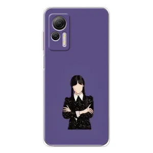 Чохли Венсдей на Ulefone Note 14 Уенсдей (AlphaPrint) (Венздей у чорному)