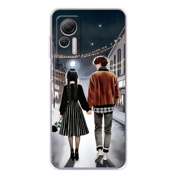 Чохол з принтом «Венздей та Тайлер» для Ulefone Note 14 Чохол з принтом «Венздей та Тайлер» для Ulefone Note 14