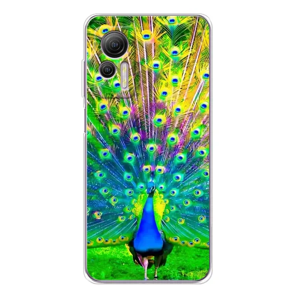 Чохол з принтом «Яскравий Павлин» для Ulefone Note 14