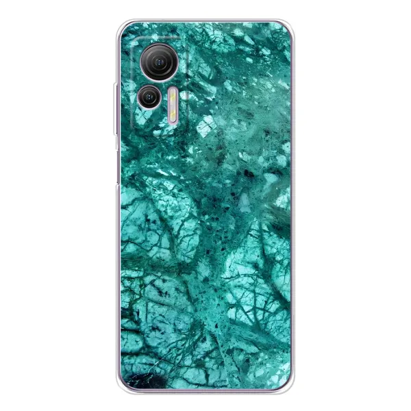 Чехол с принтом «Зеленый мрамор» для Ulefone Note 14