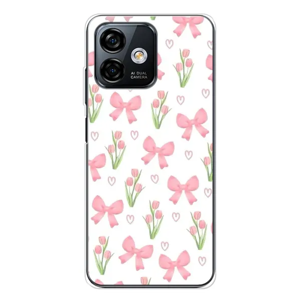 Чохол з принтом «Банти і квіти» для Ulefone Note 16 Pro Чохол з принтом «Банти і квіти» для Ulefone Note 16 Pro