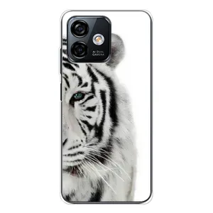 Чехлы с картинками животных Ulefone Note 16 Pro (Белый Тигр)