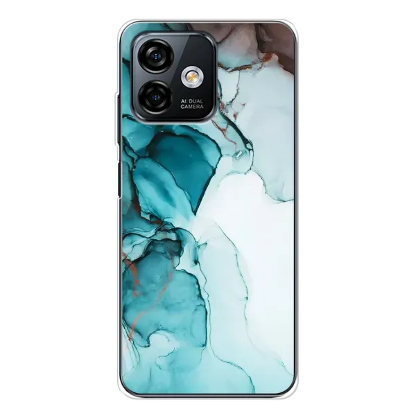 Чохол з принтом «Бірюзовий мрамор» для Ulefone Note 16 Pro