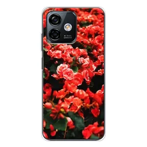 Чехлы с Цветами для Ulefone Note 16 Pro (VPrint) (Цветы красные)