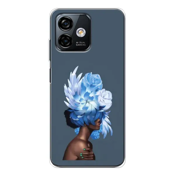 Чохол з принтом «Квіти на голові» для Ulefone Note 16 Pro