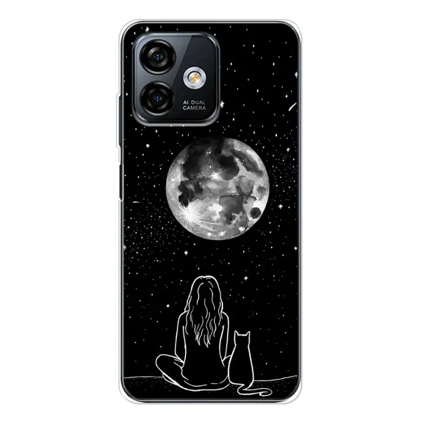 Чехол с принтом «Девушка с котом» для Ulefone Note 16 Pro Чехол с принтом «Девушка с котом» для Ulefone Note 16 Pro