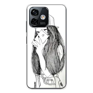 Чехол с печатью для Ulefone Note 16 Pro - (Мода) (AlphaPrint) (Фото девочки)