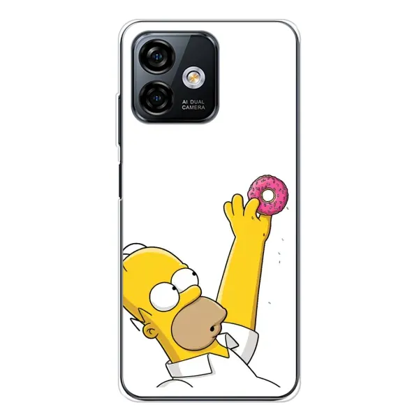 Чохол з принтом «Гомер з пончиком» для Ulefone Note 16 Pro