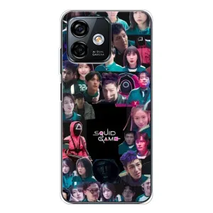 Чехол Гра в кальмара для Ulefone Note 16 Pro (Коллаж Игра кальмара)