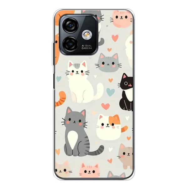 Чехол с принтом «Коллаж котов» для Ulefone Note 16 Pro Чехол с принтом «Коллаж котов» для Ulefone Note 16 Pro