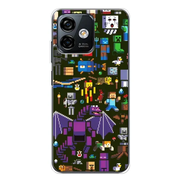 Чехол с принтом «Коллаж Майнкрафт» для Ulefone Note 16 Pro