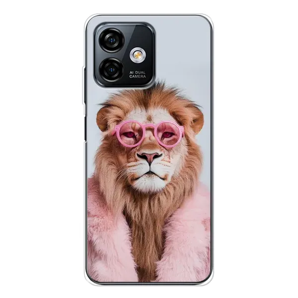 Чехол с принтом «Лев в очках» для Ulefone Note 16 Pro