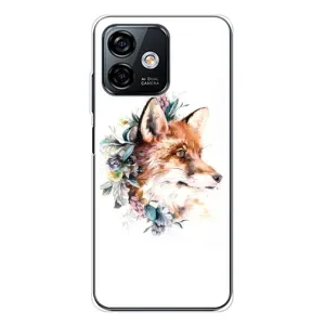 Чехлы с картинкой Лисички для Ulefone Note 16 Pro (VPrint) (Лисичка в цветочках)