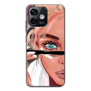 Чехол с печатью для Ulefone Note 16 Pro - (Мода) (AlphaPrint) (Макияж)