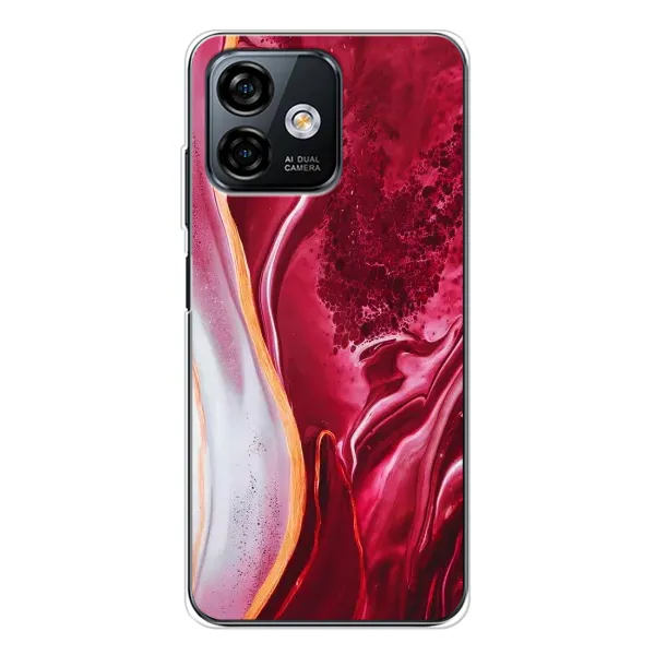 Чохол з принтом «Мрамор червоний» для Ulefone Note 16 Pro