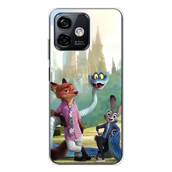 Чохол з принтом «Герої мультфільму Зоотрополіс» для Ulefone Note 16 Pro Чохол з принтом «Герої мультфільму Зоотрополіс» для Ulefone Note 16 Pro