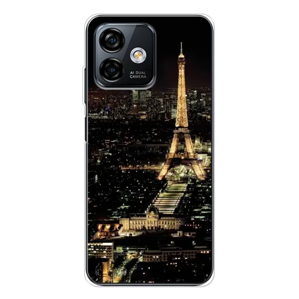 Чохол з принтом «Нічний Париж» для Ulefone Note 16 Pro