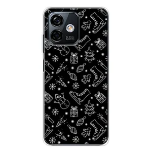 Новорічні, Святкові Чохли для Ulefone Note 16 Pro - 2024 год (Новорічний фон)