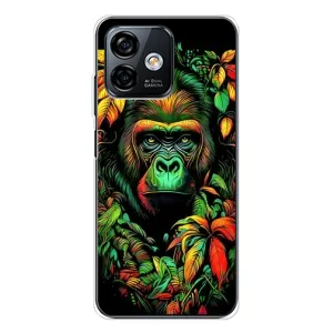 Чехол с Обезьянами Ulefone Note 16 Pro - (AlphaPrint) (Обезьяна в тропиках)