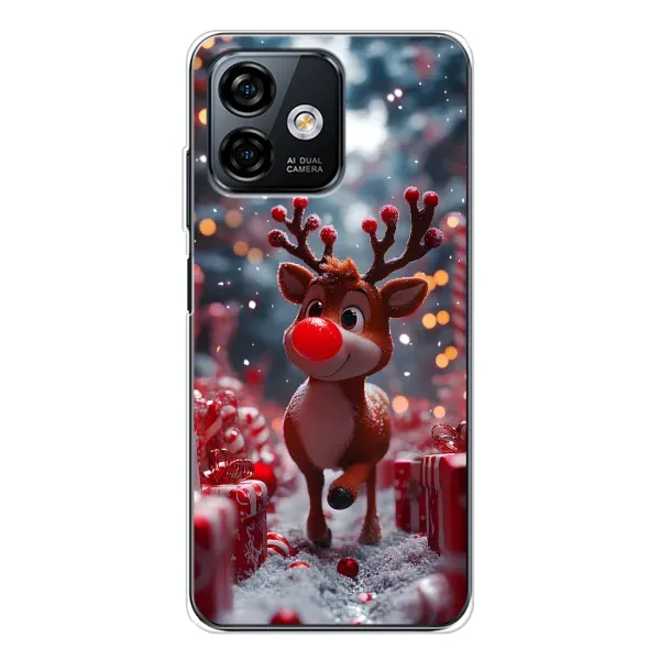 Чохол з принтом «Олень серед подарунків» для Ulefone Note 16 Pro Чохол з принтом «Олень серед подарунків» для Ulefone Note 16 Pro