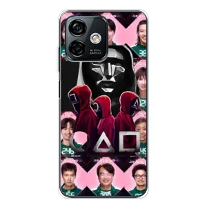 Чехол Гра в кальмара для Ulefone Note 16 Pro (Участники Игра кальмара)