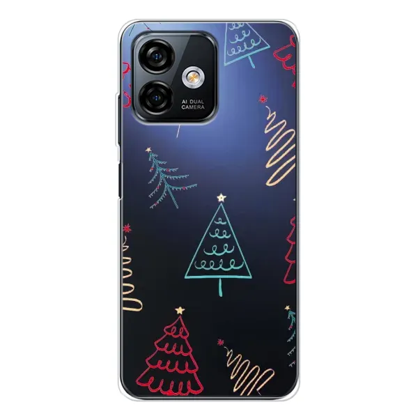 Чохол з принтом «Різдвяні ялинки» для Ulefone Note 16 Pro