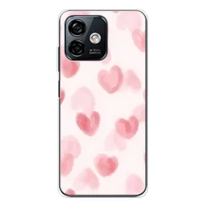 Чохол з розовим принтом для Ulefone Note 16 Pro (Рожеві сердечки)