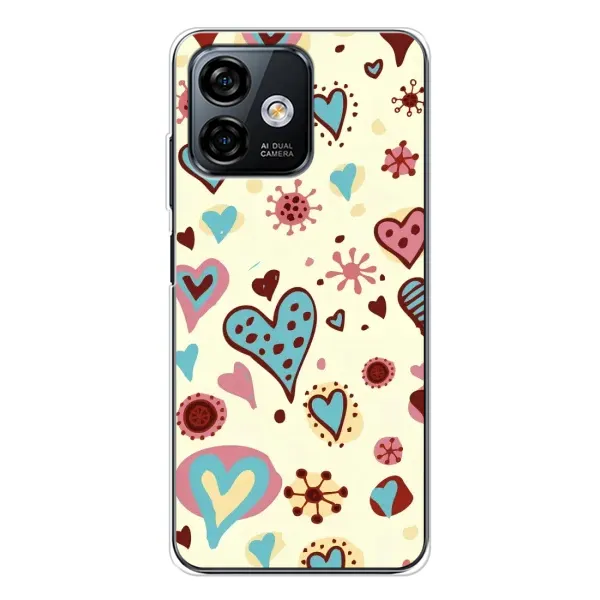 Чехол с принтом «Сердечки» для Ulefone Note 16 Pro Чехол с принтом «Сердечки» для Ulefone Note 16 Pro