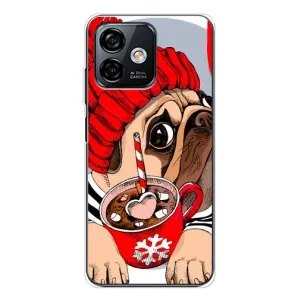 Чехлы с собаками для Ulefone Note 16 Pro (VPrint) (Собачка в шапке)