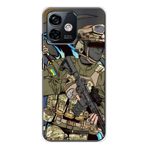 Чехол с принтом «Воин ВСУ» для Ulefone Note 16 Pro