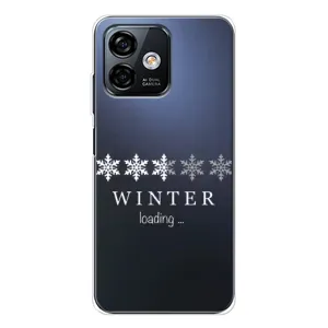 Зимние Чехлы для Нот 16 Про - прозрачный фон (Winter loading)