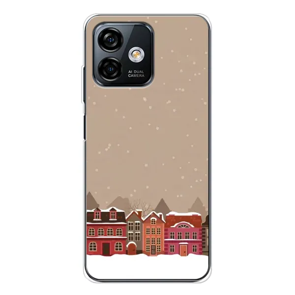 Чехол с принтом «Зимний город» для Ulefone Note 16 Pro