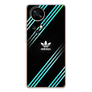 Чехлы Адидас для Ulefone Note 17 Pro (AlphaPrint) (Адидас с полосами)