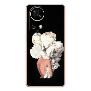 Чехлы (ART) Цветы на Ulefone Note 17 Pro (VPrint) (Білі квіти)