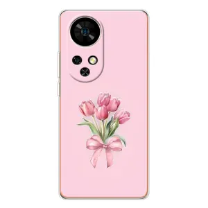 Чохол з розовим принтом для Ulefone Note 17 Pro (Букет квітів)