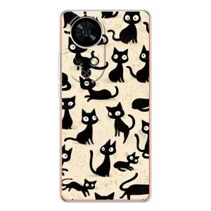 Чохол з малюнком кіт на Ulefone Note 17 Pro (Чорні коти)