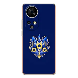 Чохли для Ulefone Note 17 Pro Укр. Символіка (AlphaPrint) (Квітковий Герб)