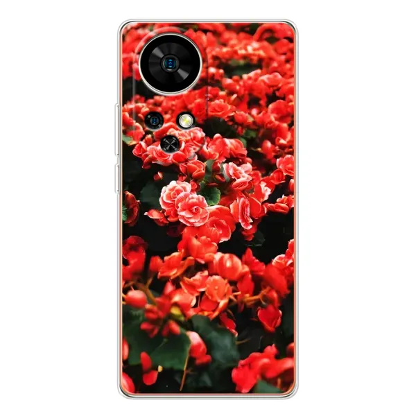 Чохол з принтом «Квіти червоні» для Ulefone Note 17 Pro Чохол з принтом «Квіти червоні» для Ulefone Note 17 Pro