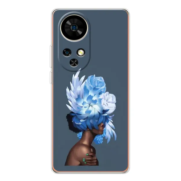 Чохол з принтом «Квіти на голові» для Ulefone Note 17 Pro