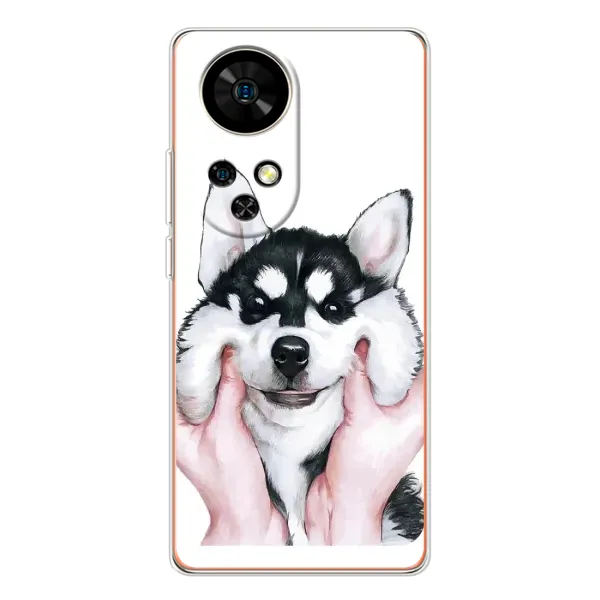 Чохол з принтом «Радісний Хаскі» для Ulefone Note 17 Pro
