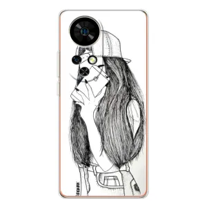 Чохол з друком для Ulefone Note 17 Pro - (Мода) (AlphaPrint) (Фото дівчини)