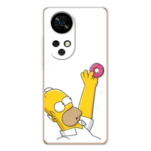 Чjхол з Сімпсонами для Ulefone Note 17 Pro (VPrint) (Гомер з пончиком)